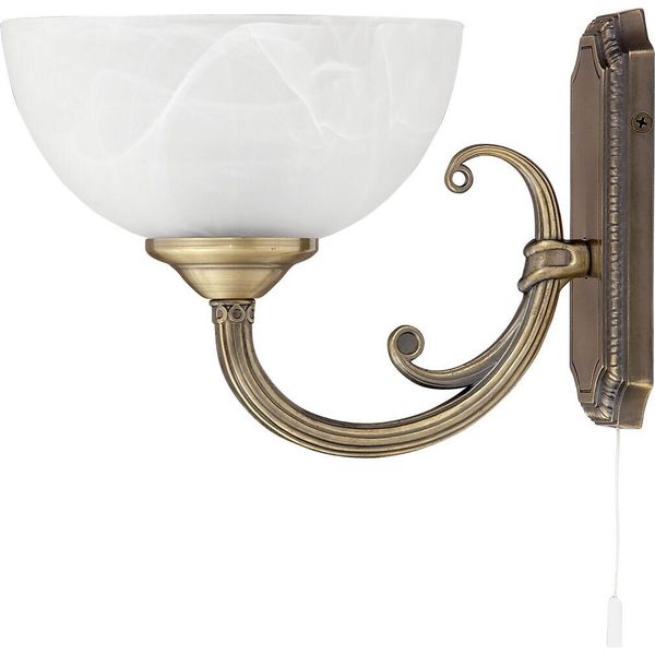 Lampada Da Parete Classica Con Interruttore E14 Marrone Marlene 8541 Rabalux-image