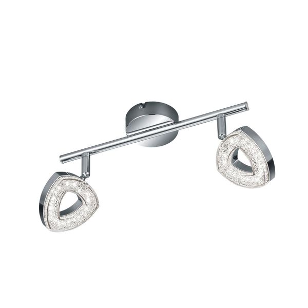 Lampada Da Soffitto Moderna A Led Integrato Tours Argento Rl R82132106-image