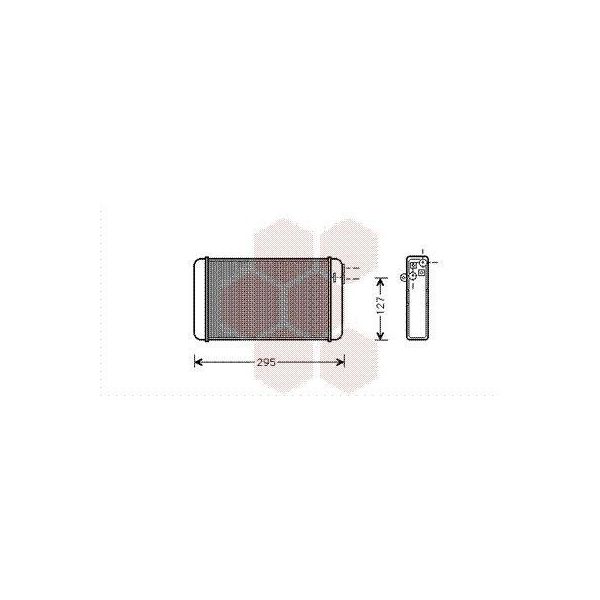 Van Wezel Scambiatore Di Calore Riscaldatore Interno 37006116 Per Opel Senator B (V88)-image
