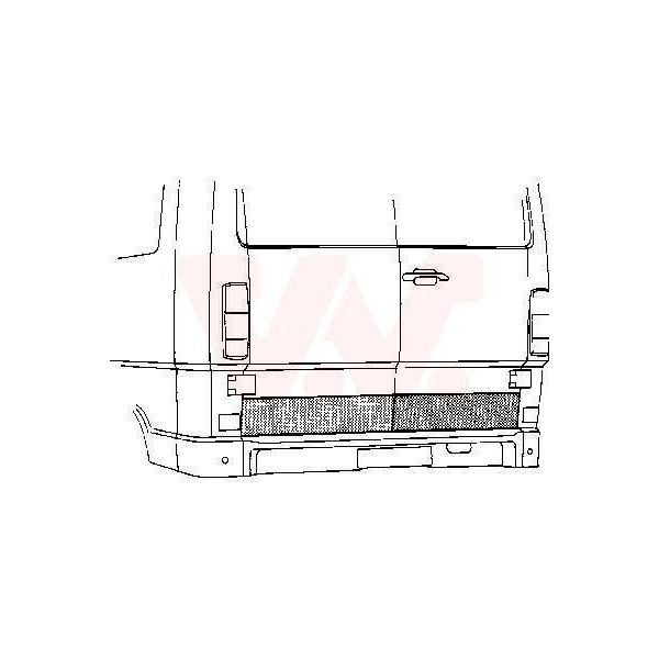 Van Wezel Portellone Posteriore Sinistro/Destro 3070149 Adatto Per MERCEDES-BENZ T1 Furgone (602) T1 Bus (601) T1 Furgone (601, 611) T1 Bus (602)-image