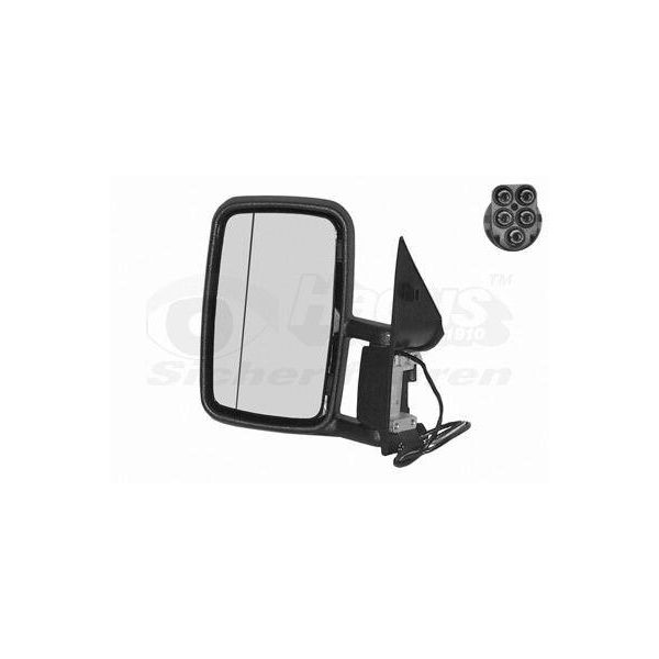 Van Wezel 3075817 Specchietto Esterno Specchietto Laterale Sinistro Adatto Per MERCEDES-BENZ Sprinter 3 T Furgone (903) Asferico Riscaldato-image