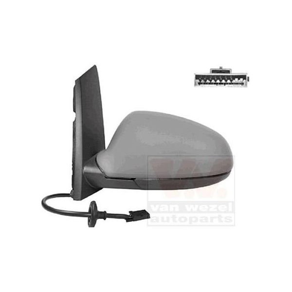 Van Wezel 3749817 Specchietto Retrovisore Esterno Sinistro Per Opel Astra J Sports Tourer (P10) Asferico Riscaldato Primerizzato-image