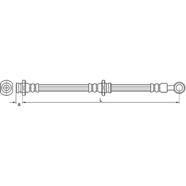 Tubo Freno Anteriore Sinistro 430Mm Metzger Per Kia Sportage Ii-image