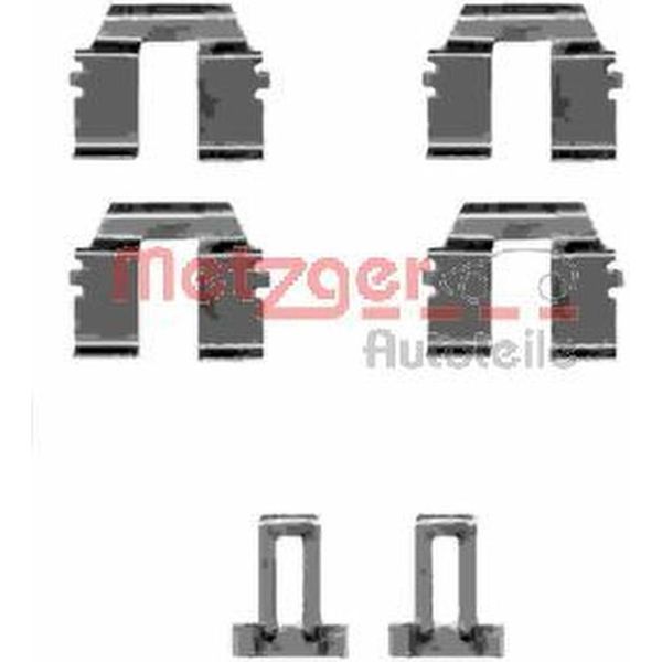 Kit Accessori, Pastiglia Freno A Disco Metzger Per Vw Transporter T4-image