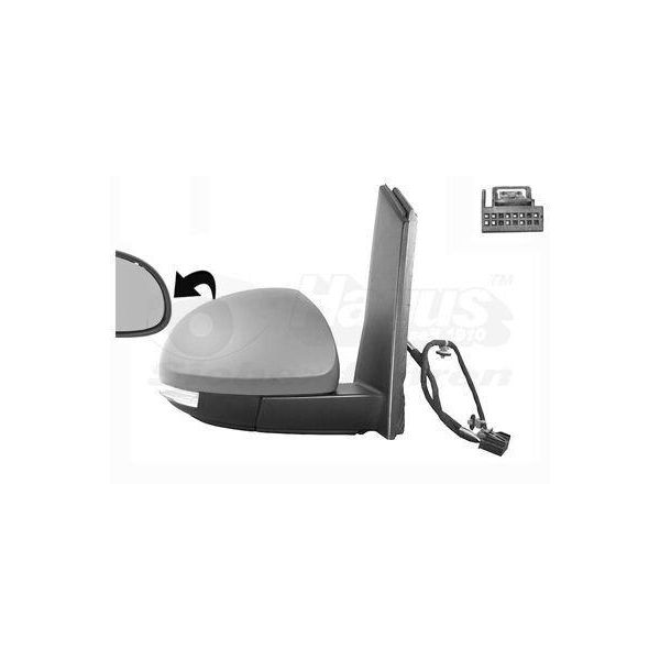 Van Wezel 5776808 Specchietto Esterno Specchietto Laterale Destro Per Vw Sharan (7N1, 7N2) Convesso Riscaldato Primerizzato-image