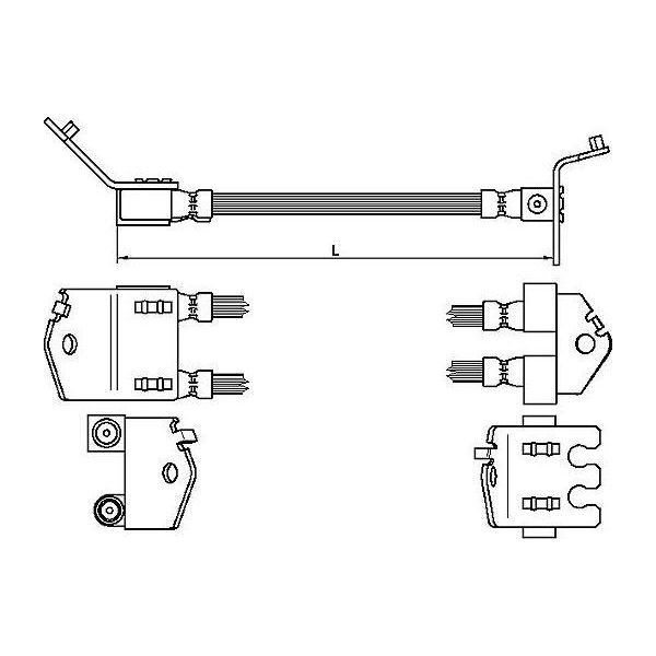 Metzger 4112539 Tubo Freno Per Ford Transit Connect (P65, P70, P80) Piattaforma/Telaio Tourneo Connect Mk1 Transit (Fm, Fn)-image