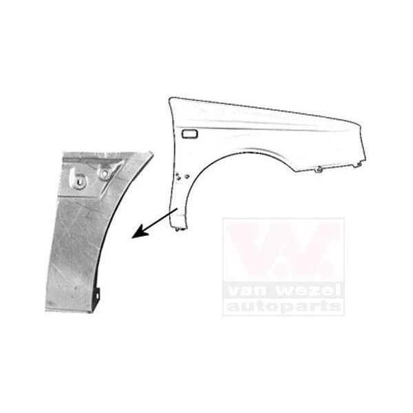 Van Wezel Parafango Anteriore Destro (5883156) Per Vw Golf Iii Iv-image