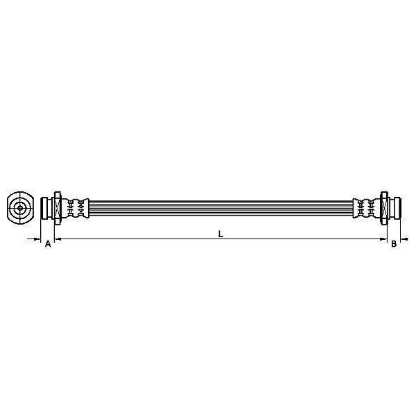 Metzger 4110123 Tubo Freno Per Opel Agila (A) (H00) Per Suzuki Ignis (Fh)-image
