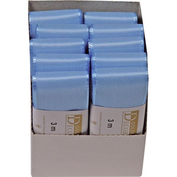 Goldina® 1445 4031 1003 Nastro Decorativo In Taffetà - 40 Mm X 3 M, Blu Chiaro-image