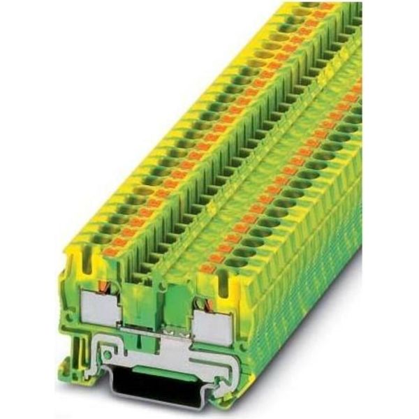 Morsettiera Per Filo Protettivo 0,2-6Qmm, Verde-Giallo - Morsettiera Di Terra A 1 Polo 6,2Mm Pt 4-PE-image