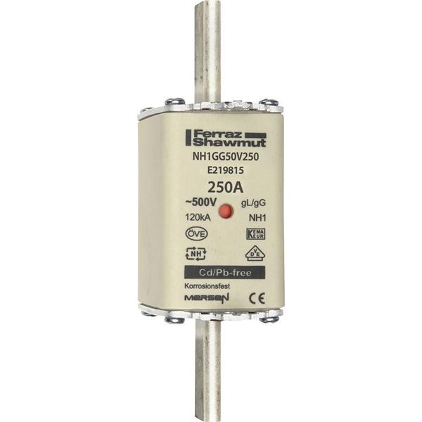 NH-ZERO Fusibile Di Collegamento Taglia 1, 250A AC500V - Fusibile A Bassa Tensione Hrc NH1 250A NH1GG50V250-image