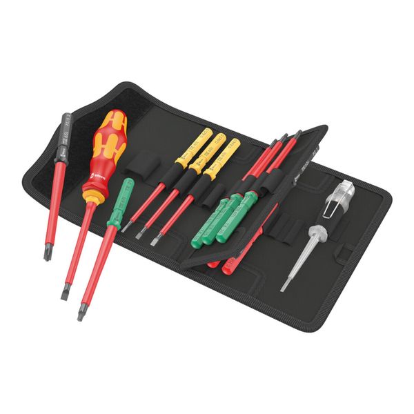 Wera Vde-Wechselklingen Mit Handhalter, Kraftform Kompakt Vde 16 Universal 1 Tool Finder, 16-Teilig (05006607001)-image