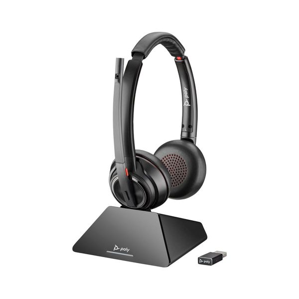 Poly Savi 8220 UC Stereo Headset On-Ear, Zertifiziert FüR Microsoft Teams-image