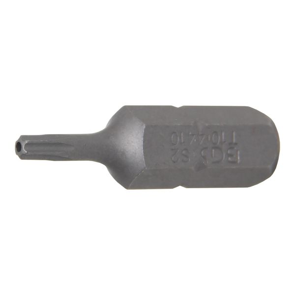 BGS Bit 4410, LäNge 30 Mm, Antrieb AußEnsechskant 8 Mm (5/16"), T-Profil (FüR Tx) Mit Bohrung T10 ; BGS Technic)-image