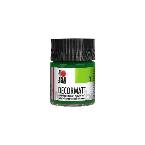 Vernice Acrilica Marabu "Decormatt"", Verde Oliva, 50 Ml, In Barattolo"-image