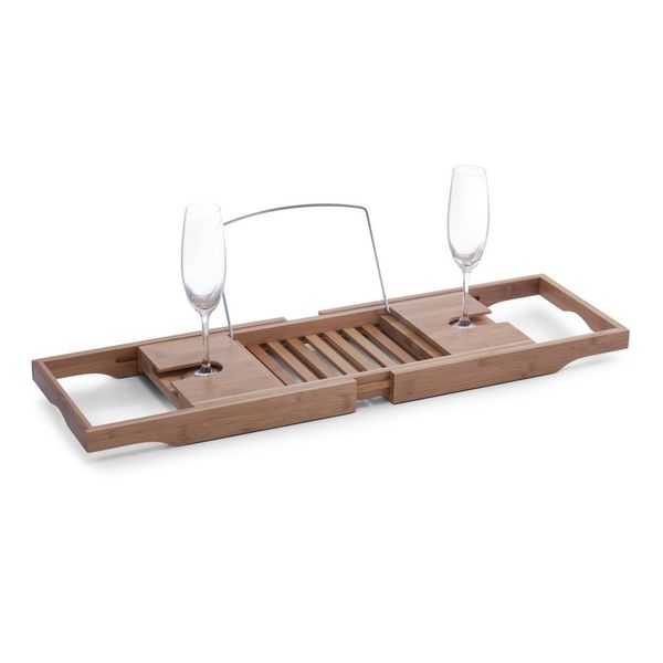 Supporto Per Vasca Estensibile Zeller, Bambù, 70-105X22X4 Cm, Marrone-image