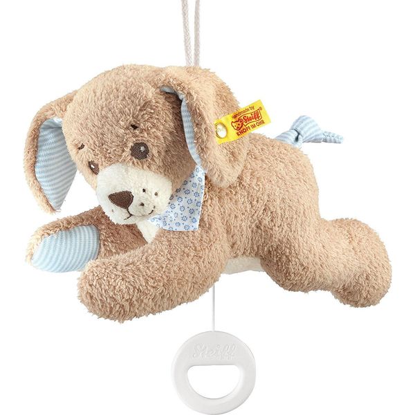 Steiff Giocattolo Musicale Di Peluche Cane Buonanotte Carillon Blu 22 Cm-image