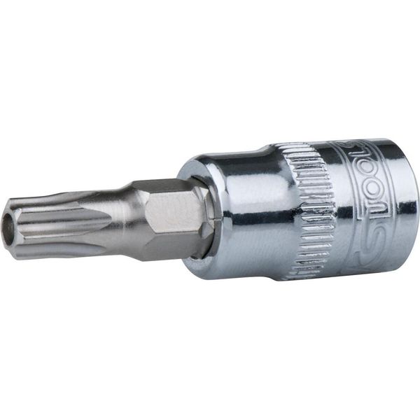 Ks Tools 1/4" Chromeplus Bit Socket Tx Con Foro Frontale, TB20"-image