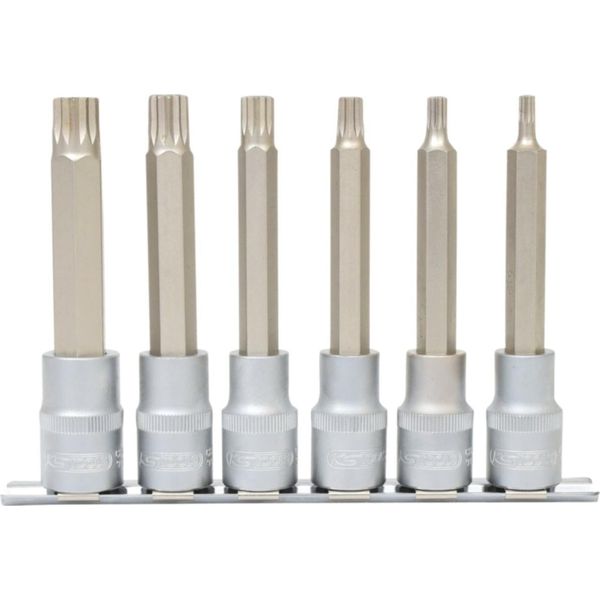 Ks Tools Set Di Bussole Da 1/2" Xzn Lungo 6 Pezzi M5-M14 - 911.1358"-image