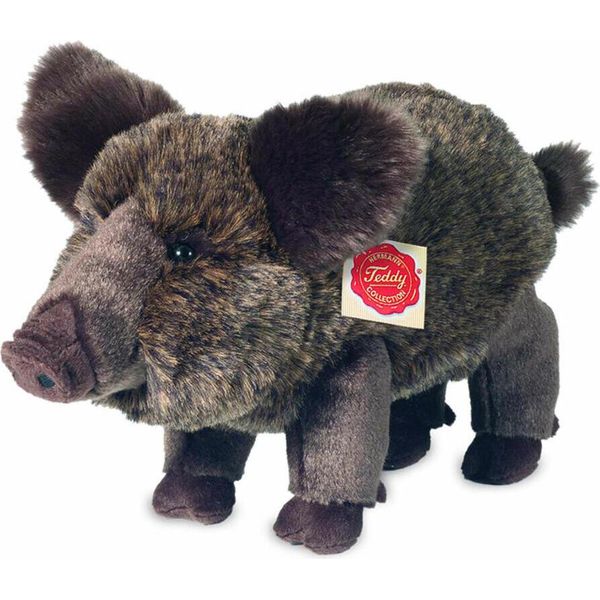 Teddy Hermann Wildschwein, Kuscheltier, Stofftier, PlüSchtier, Waldtier, Stehend, PlüSch, Braun, 30 Cm, 90831-image