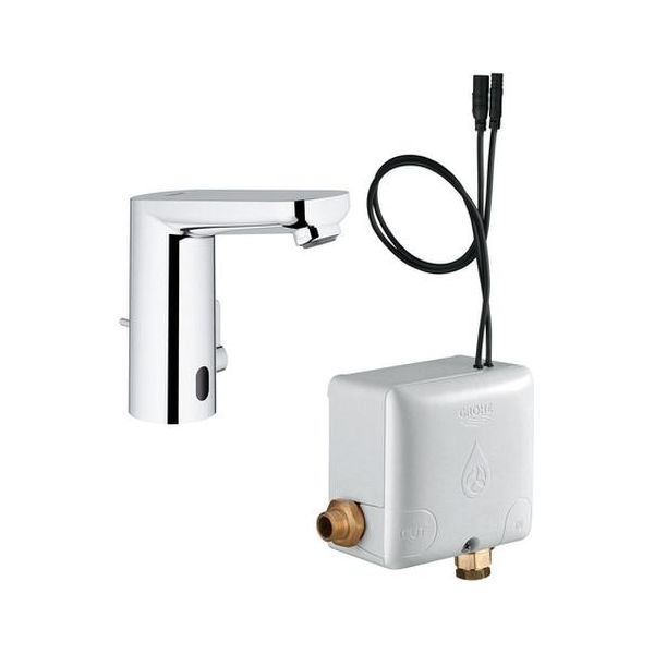 Grohe Eurosmart Ce Powerbox, Avec éLectronique à Infrarouge Pour Lavabos, Avec MéLangeur, Saillie 107Mm, 36386001, 36386001-image