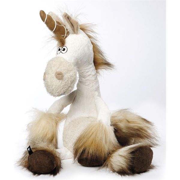 Sigikid 38488 Uni Que L Beasts Town Peluche Per Bambini E Adulti Consigliato A Partire Da 3 Anni Bianco-image