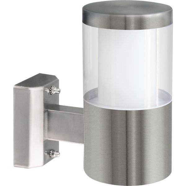Eglo Applique Da Esterno A Led "Basalgo 1"" In Acciaio Inox, Argento, Lampada Da Parete"-image