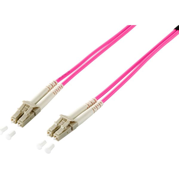 Equip 255515 Equip Lwl Patchkabel LC->LC 5.00M Multimode Duplex OM4 Vio Polybeutel-image
