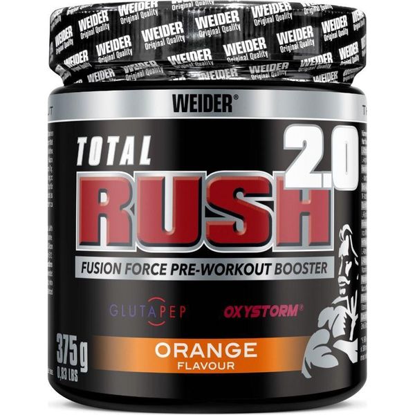 Weider Total Rush 2.0 375 G Arancione / Stimolanti Pre-Allenamento / Pre-Allenamento Collaudato Con Formula Migliorata-image
