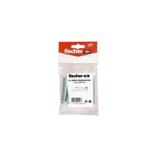 Fischer 502735 Miscelatore Statico A Riempimento In Sacchetto Contenuto 6 Pezzi (502735)-image