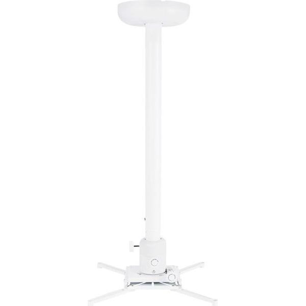 Multibrackets MB-1787 Supporto Per Proiettore A Soffitto, Regolabile Da 90 A 160 Cm, Regolazione Fine, Max. 10 Kg, Bianco-image