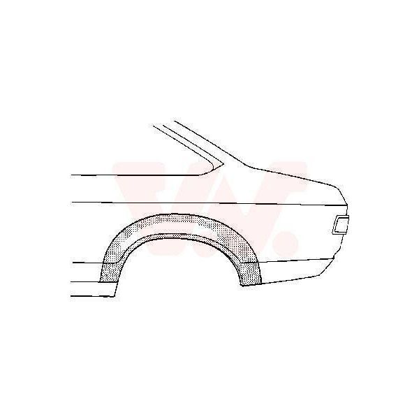 Van Wezel Lamiera Di Riparazione Per Parete Laterale Per Ford Capri Iii (Gecp) Capri Ii (Gecp)-image