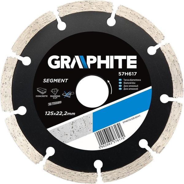 Graphite - Grafite - Segmento - Disco Diamantato - 125X22.2X8.0X2.2Mm - Eu --image