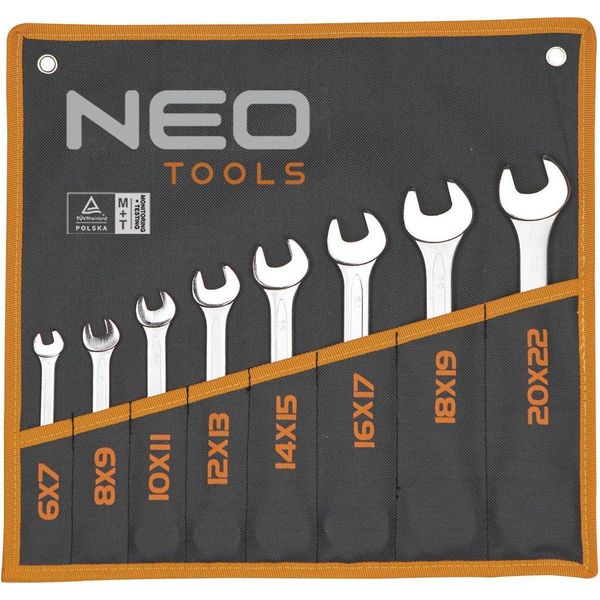Neo Tools Chiavi Bilaterali 6-22 Mm, Set Di 8 Pezzi.-image