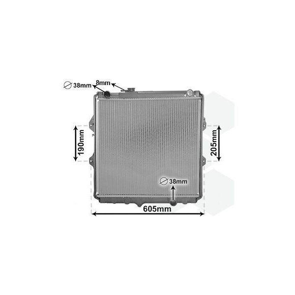 Van Wezel 53002371 Radiatore Acqua Radiatore Motore Per Toyota Hilux Vi Pick-Up (N1)-image