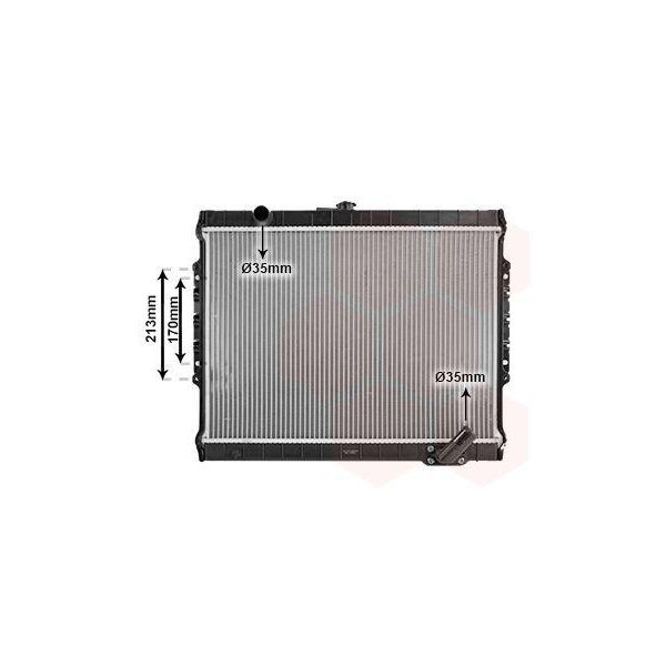 Van Wezel 32002027 Radiatore Acqua Radiatore Motore Per Mitsubishi L 200 (K7T, K6T) L 200 (K3T, K2T, K1T, K0T)-image