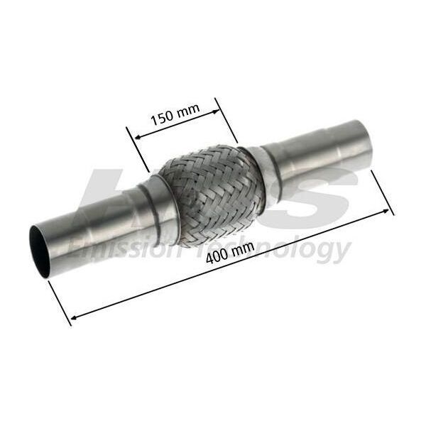 Hjs 83 00 8564 Sistema Di Scarico Con Tubo Flessibile Tubo Di Scarico-image