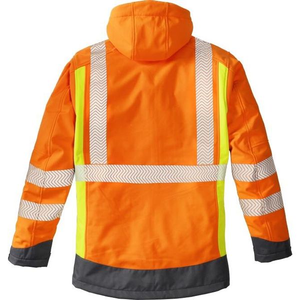 4PROTECT Giacca Softshell Ad Alta Visibilità Houston Arancione Fluorescente/Giallo Fluorescente-Xl-image