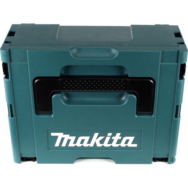 Makita Dhp 485 Rtj 18 V Trapano Avvitatore A Percussione A Batteria In Valigetta Makpac + 2X Batterie 5,0 Ah + Caricabatterie Rapido DC18RC-image