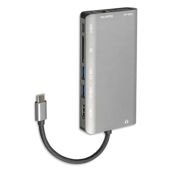4Smarts 8In1 Hub Usb Type-C Ethernet, Hdmi, 3X Usb 3.0, Lettore Di Schede-image