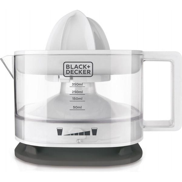 Black & Decker BXCJ25E Centrifuga Spremiagrumi 25 W Grigio, Trasparente, Bianco-image