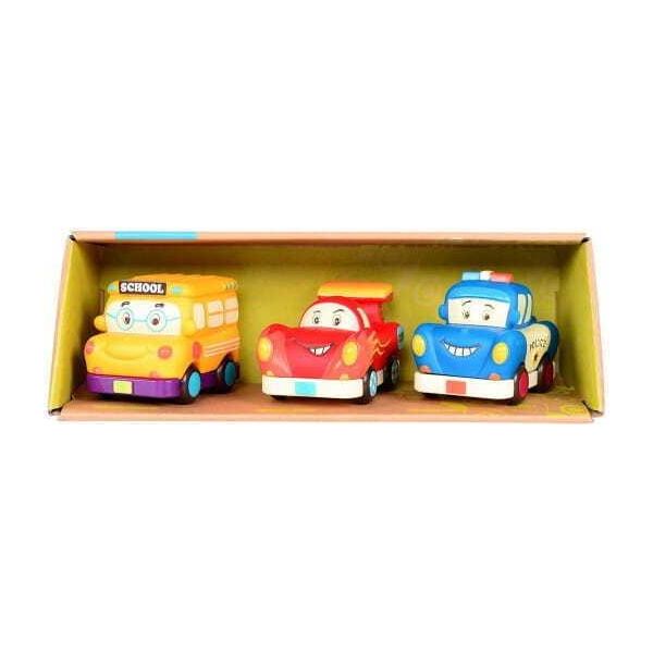 B.Toys Mini Wheeee-Ls! Set - Macchinine Morbide Con Auto Radio-image