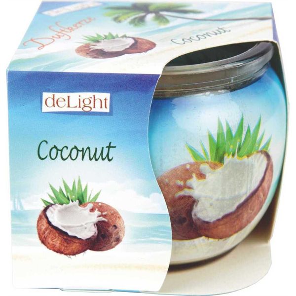 Candele Profumate In Vetro, A Lunga Durata E Dal Profumo Gradevole ( Cocco )-image