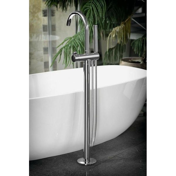 Sapho Rhapsody - Miscelatore Da Pavimento Per Vasca Con Bocca Girevole, Cromo R5018-image