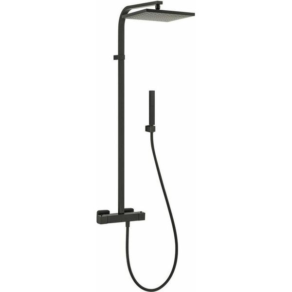 Sapho Dimy - Set Doccia 250X250 Mm Con Termostatico, Nero Opaco DM322BL-image