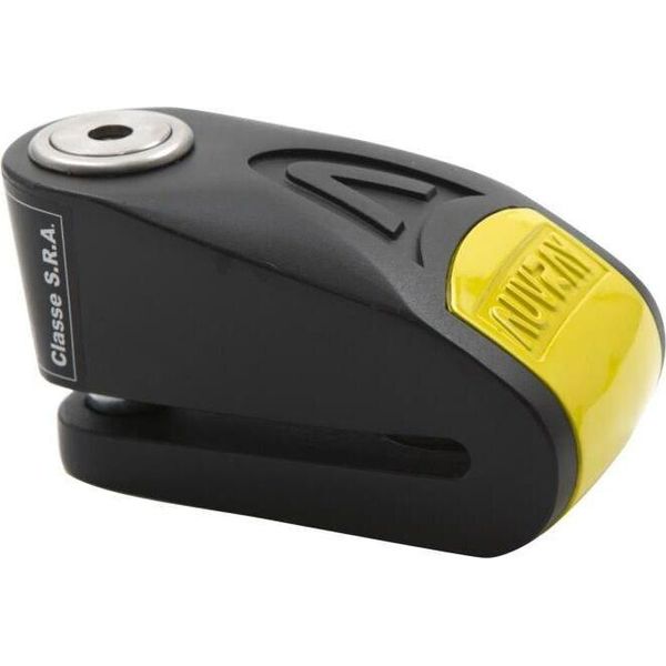 Blocco Scudo Auvray Con Allarme B-LOCK 14 - Nero/Giallo, Diametro Pin 14 Mm (Classe S.R.A. E Art)-image