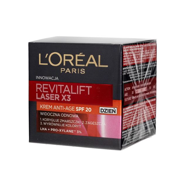 Loreal Revitalift Laser X3 Crema Antirughe SPF25 Giorno 50Ml-image