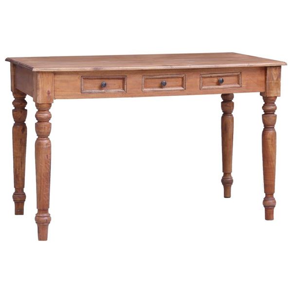 Scrivania Con Cassetti 117X57X75 Cm In Legno Massiccio Di Recupero-image