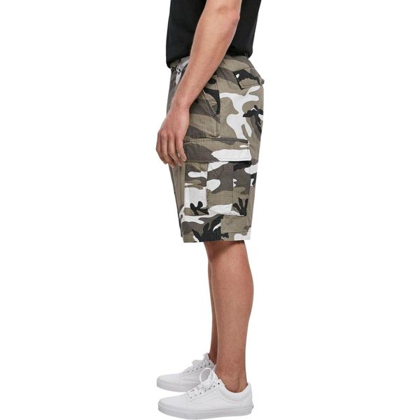 Brandit - Pantaloncini Bdu Ripstop In Cotone Camo Neve - M-image
