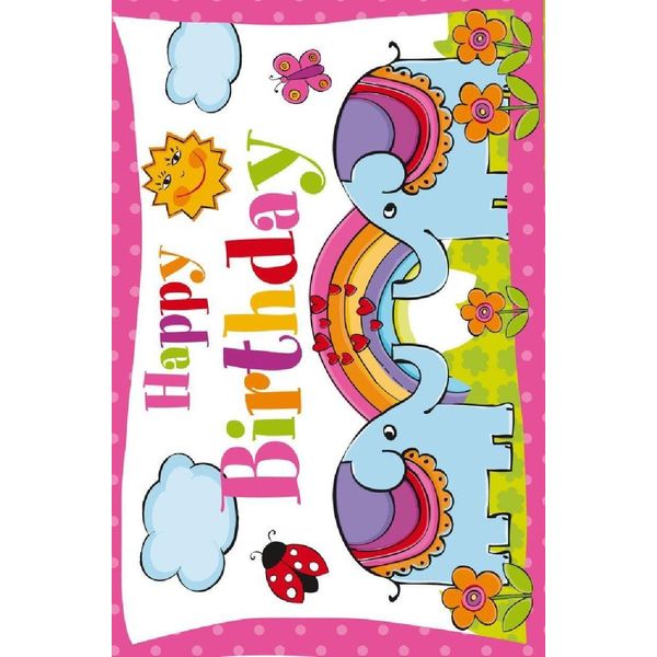 Artebene Biglietto Compleanno-Elefanti-Ragazze-image